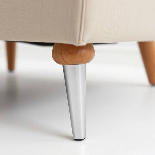 Close-up of various leg styles for sofas and chairs